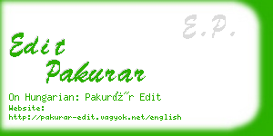 edit pakurar business card